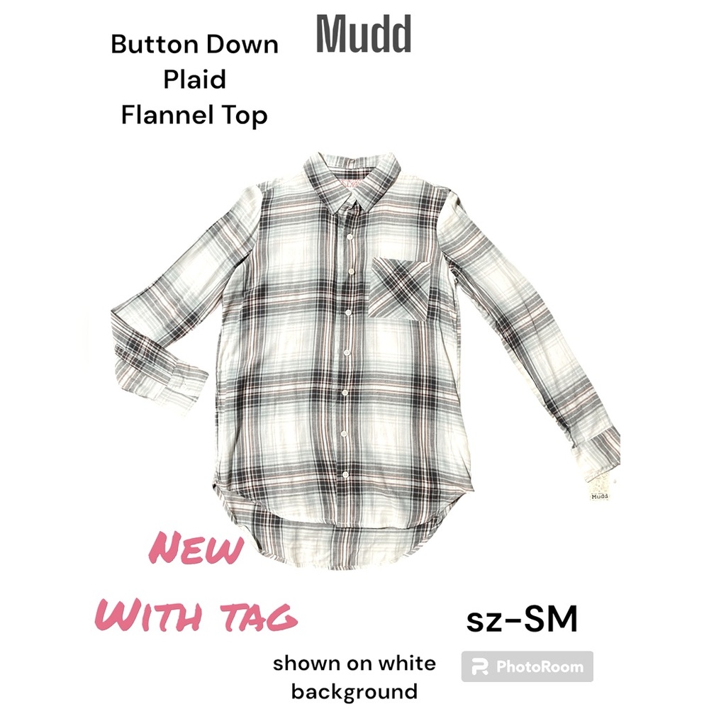 Mudd  Flannel Button Down Plaid Shirt  NWT  NEVER BEEN WORN